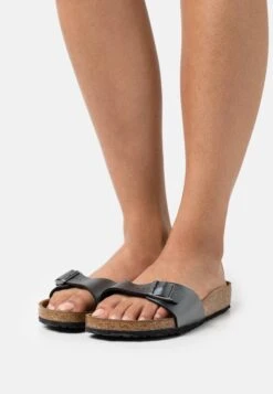 Birkenstock Madrid Regular FitCiabattineMetallic Black Donna Ciabatte E Zoccoli BI111A0PY-Q11