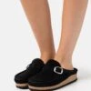 Birkenstock Buckley Shearling NarrowCiabattineBlack Donna Ciabatte E Zoccoli BI111D03B-Q11 -Birkenstock Italia 3950e2c090dc45b295d7a08c644c3ee0