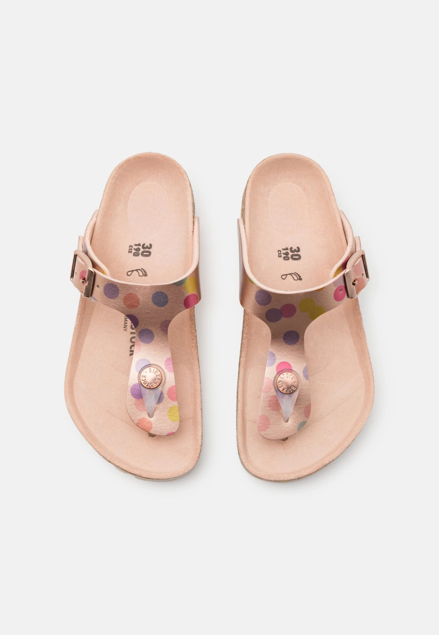 Birkenstock Gizeh Kids Metallic DotsInfraditoRose Gold-Coloured Bambini Sandali Da Spiaggia BI113G07S-F11 6 Birkenstock Gizeh Kids Metallic DotsInfraditoRose Gold-Coloured Bambini Sandali Da Spiaggia BI113G07S-F11 - immagine 4