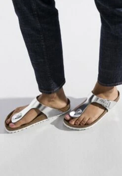 Birkenstock Gizeh InfraditoMetallic Silver Donna Sandali BI111A0EX-D11 -Birkenstock Italia 5008cd09d27e46ef8da7b41deb28b7d0
