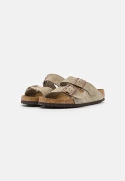 Birkenstock Arizona Soft Footbed UnisexPantofoleTaupe Donna Ciabatte E Zoccoli BI115F02T-B11 -Birkenstock Italia 5ea271456ef94cef96052052517b9113