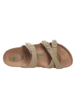 Birkenstock Tieffussbett PantoletteCiabattineVegancanvasfadedkhaki Donna Ciabatte E Zoccoli BI111A14U-M11 -Birkenstock Italia 68e28d892c6645f1b6c588cb1542b570