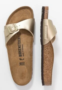 Birkenstock Madrid Bf NarrowPantofoleGold Donna Pantofole BI111A0C1-F11 -Birkenstock Italia 758cfc3352aa425daef17402c9a7f2c8