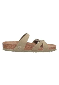 Birkenstock Tieffussbett PantoletteCiabattineVegancanvasfadedkhaki Donna Ciabatte E Zoccoli BI111A14U-M11 -Birkenstock Italia 7e861a1143e047bdbd426e2e96bff71a