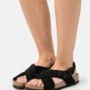 Birkenstock Tulum NarrowCiabattineBlack Donna Ciabatte E Zoccoli BI111A0ZV-Q11 -Birkenstock Italia 7efca94788fd41bca762f2d767d98f15