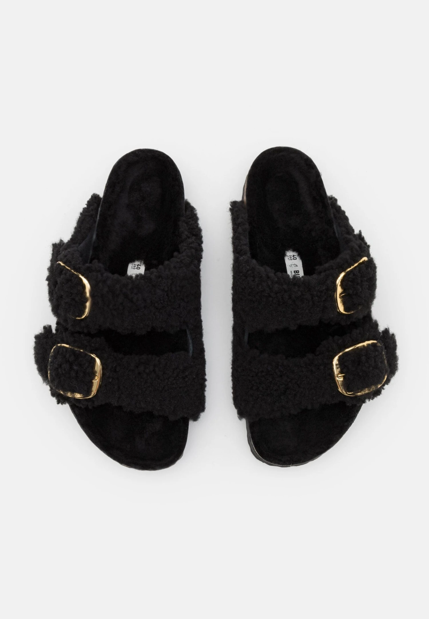 Birkenstock Arizona Teddy- Pantofole - Black/Gold 7 Birkenstock Arizona Teddy- Pantofole - Black/Gold - immagine 5