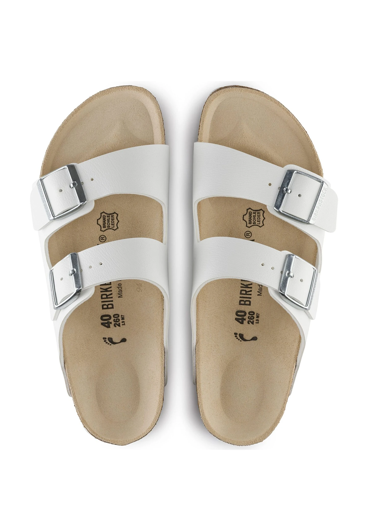 Birkenstock Arizona Birko-Flor - Ciabattine - White 5 Birkenstock Arizona Birko-Flor - Ciabattine - White - immagine 3