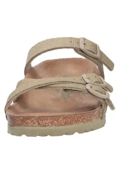 Birkenstock Tieffussbett PantoletteCiabattineVegancanvasfadedkhaki Donna Ciabatte E Zoccoli BI111A14U-M11 -Birkenstock Italia e671f5f1f1e84fa3a8169ff2b79fcbe0