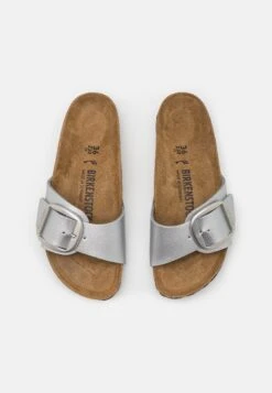 Birkenstock Madrid Big Buckle CiabattineMetallic Silver Donna Ciabatte E Zoccoli BI111A106-D11 -Birkenstock Italia e8543ee6754a408693a500830cbb7e4e
